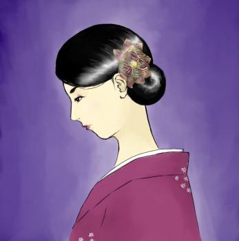 Woman in Kimono                     